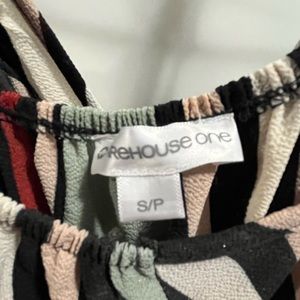 Long flowy vertical striped dress